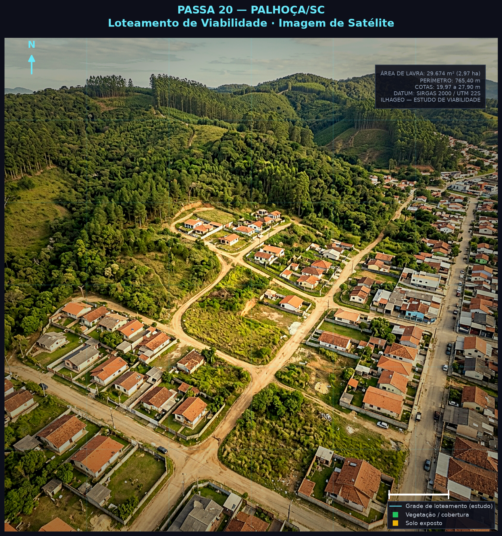 Análise de satélite - Terreno Zamann
