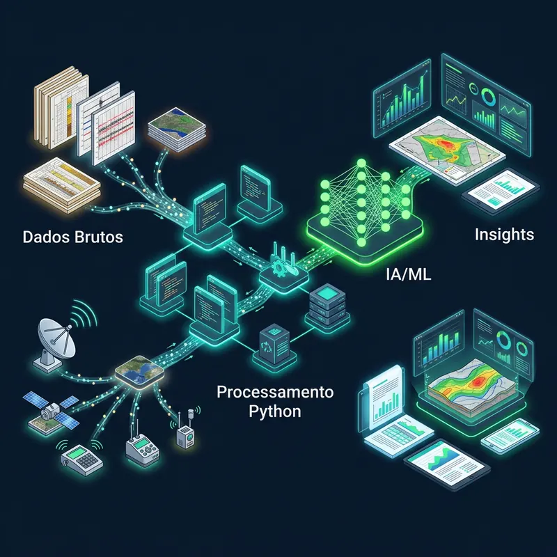 Base de conhecimento com RAG: pipeline integrando planilhas, PDFs, APIs e bancos de dados